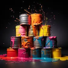 Paint cans background